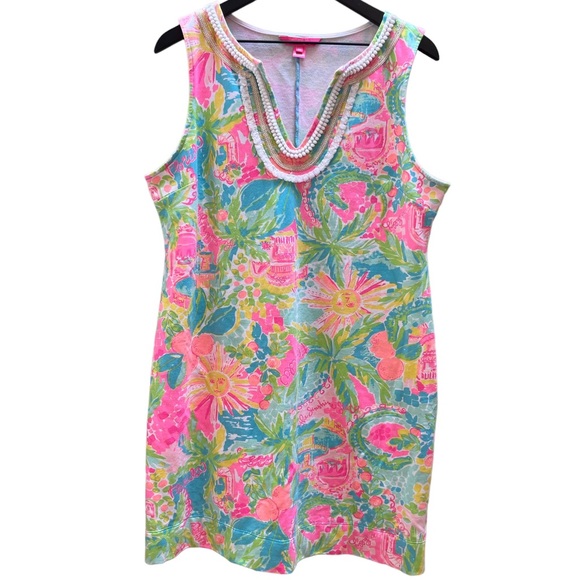 Lilly Pulitzer Dresses & Skirts - Lilly Pulitzer sleeveless Florida Sunshine dress size XL